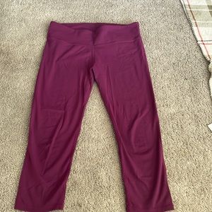 Purple Fabletics active pants size M